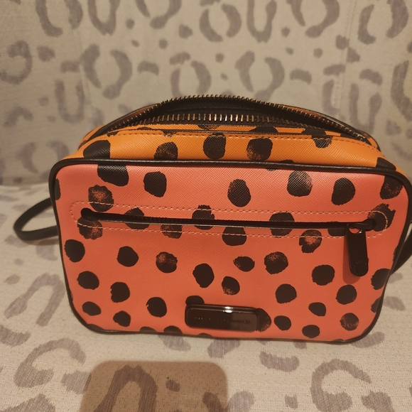 Marc Jacob Dot Multicolor Orange Black White Green Crossbody - Picture 4 of 13